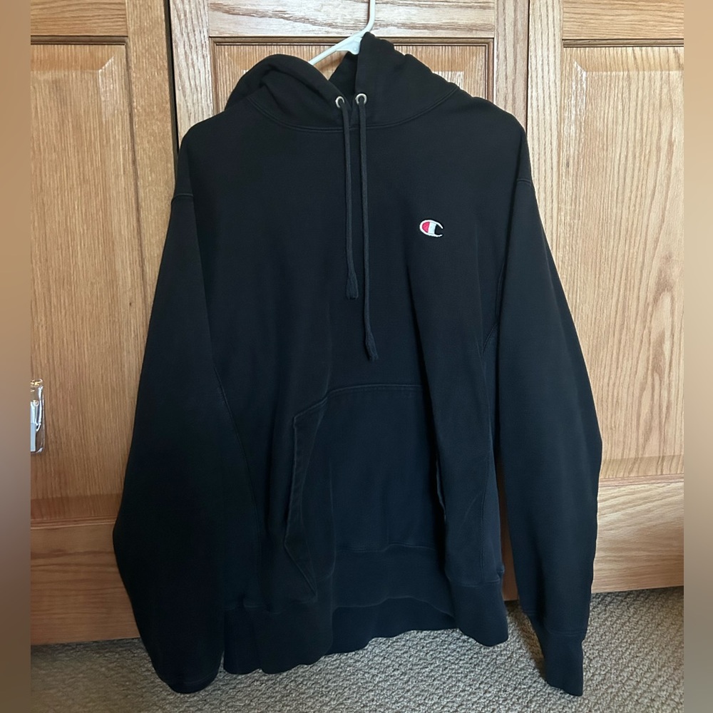 Champion Reverse Weave Hoodie Black